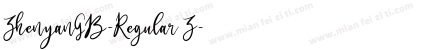 ZhenyanGB-Regular Z字体转换